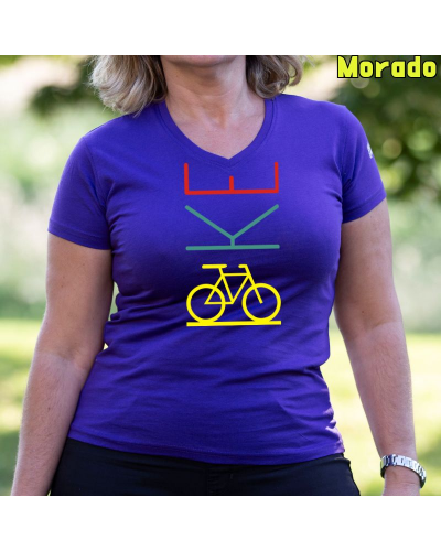 Camiseta Mujer Bike - manga corta