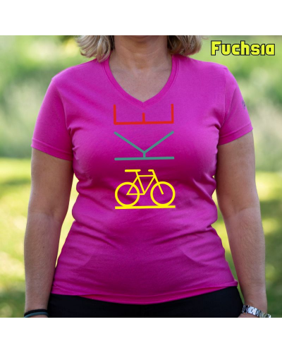 Camiseta Mujer Bike - manga corta