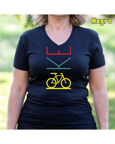 Camiseta Mujer Bike - manga corta