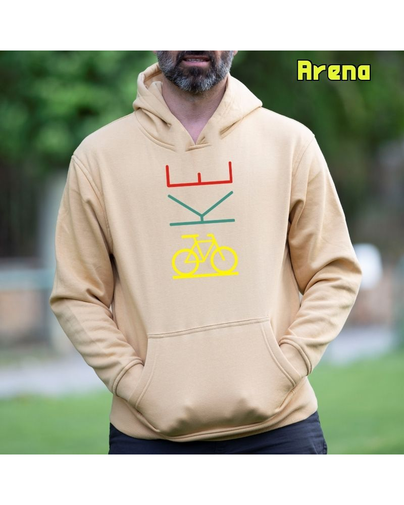 Sudadera hombre con capucha BIKE – La Kamiseta K Buskas