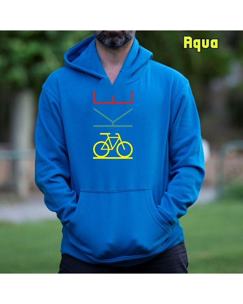 Sudadera hombre con capucha BIKE – La Kamiseta K Buskas