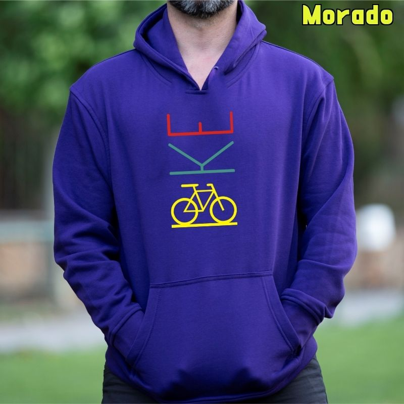 Bike - Sudadera Hombre Con Capucha