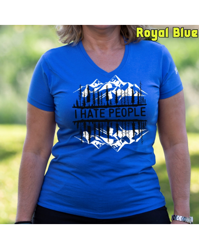 Camiseta Mujer I Hate People - manga corta