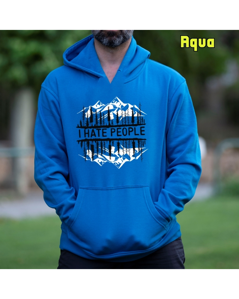 I Hate People - Sudadera Hombre Con Capucha