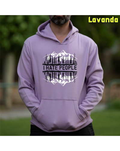 I Hate People - Sudadera Hombre Con Capucha