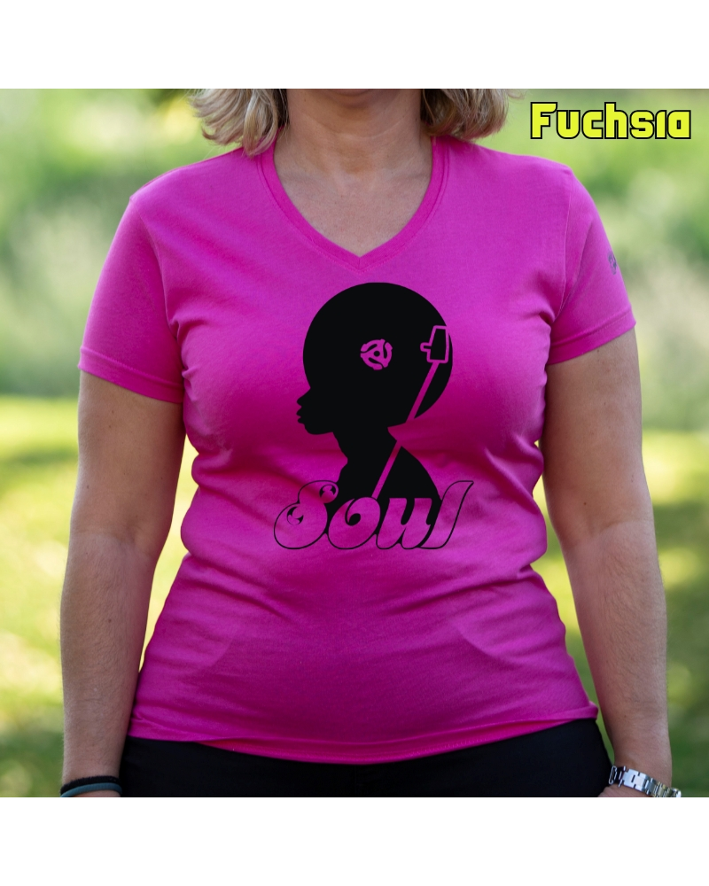 Camiseta Mujer  Manga Corta -Soul Music