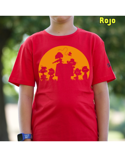 Camiseta niño SNOOPY DEAD WALKING - manga corta