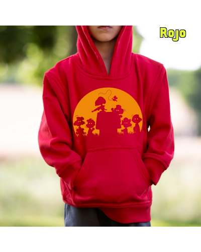 Sudadera niño con capucha SNOOPY DEAD WALKING  La Kamiseta K Buskas