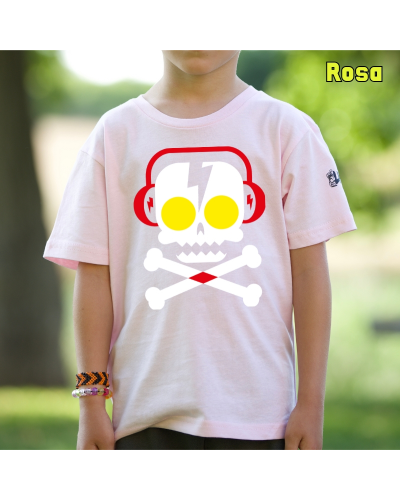 Skull Dj - Camiseta Niño Manga Corta