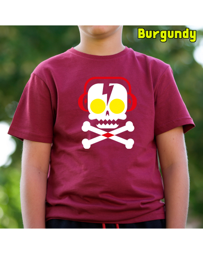 Camiseta niño manga corta - SKULL DJ