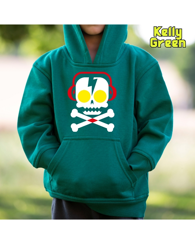 Sudadera Capucha Niño - SKULL DJ