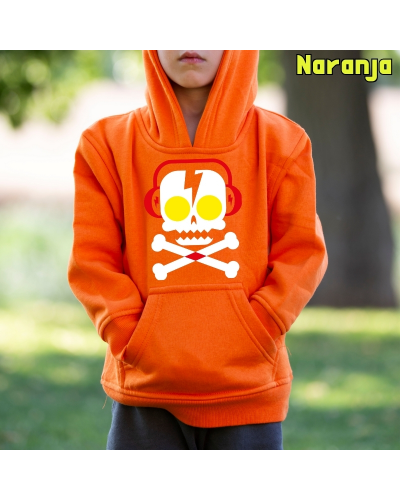 Sudadera Capucha Niño - SKULL DJ