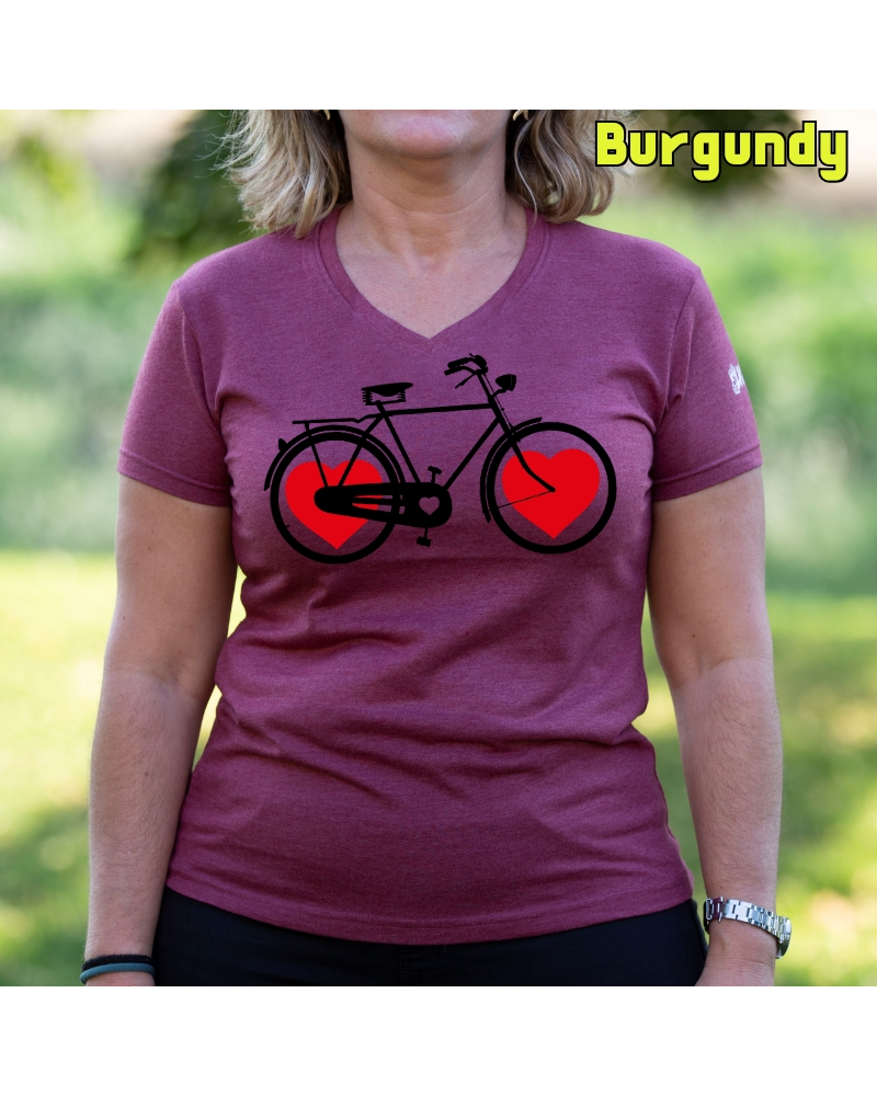 Bike Of Love - Camiseta Mujer  Manga Corta