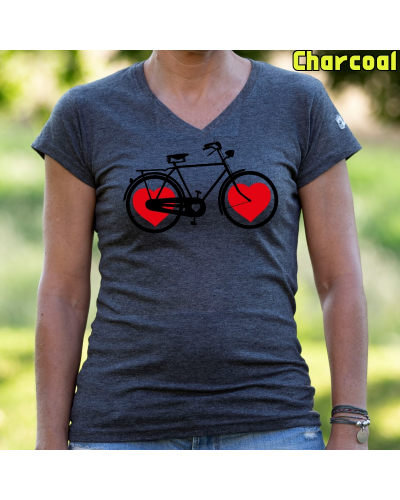 Bike Of Love - Camiseta Mujer  Manga Corta