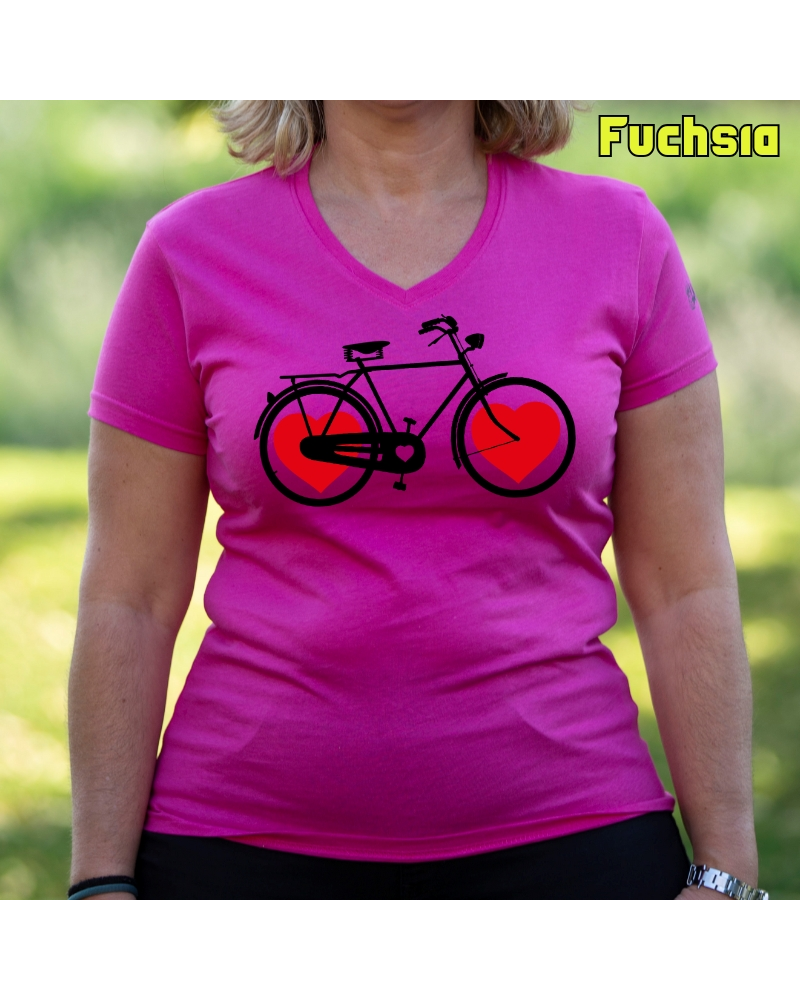Camiseta Mujer  Manga Corta - Bike Of Love