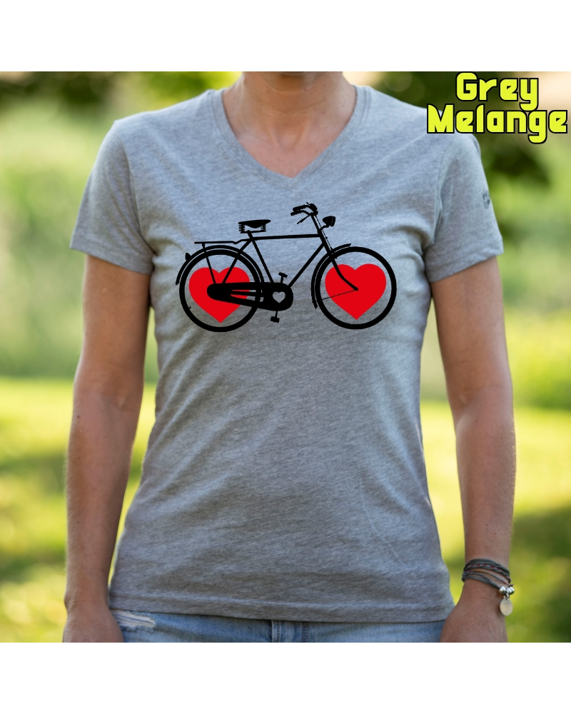 Camiseta Mujer Bike Of Love - manga corta