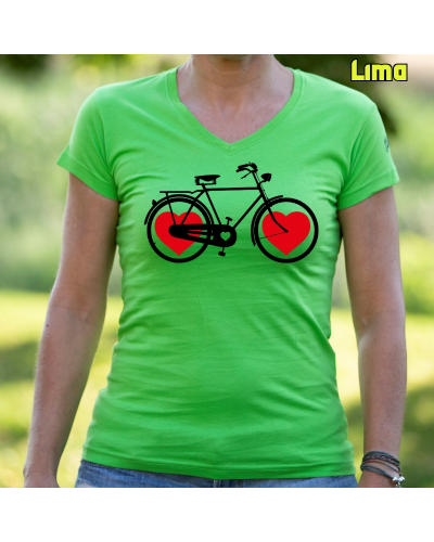Camiseta Mujer Bike Of Love - manga corta
