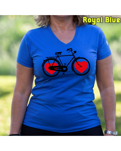 Bike Of Love - Camiseta Mujer  Manga Corta