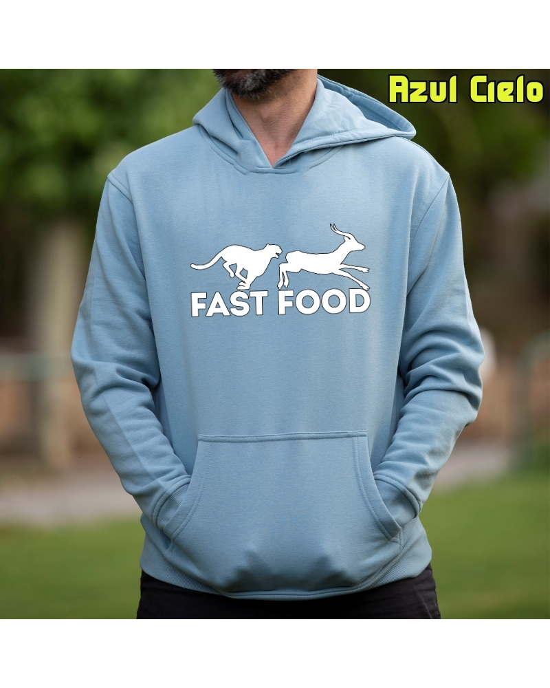 Fast Food - Sudadera Hombre Con Capucha