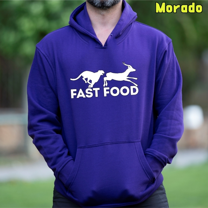 Fast Food - Sudadera Hombre Con Capucha