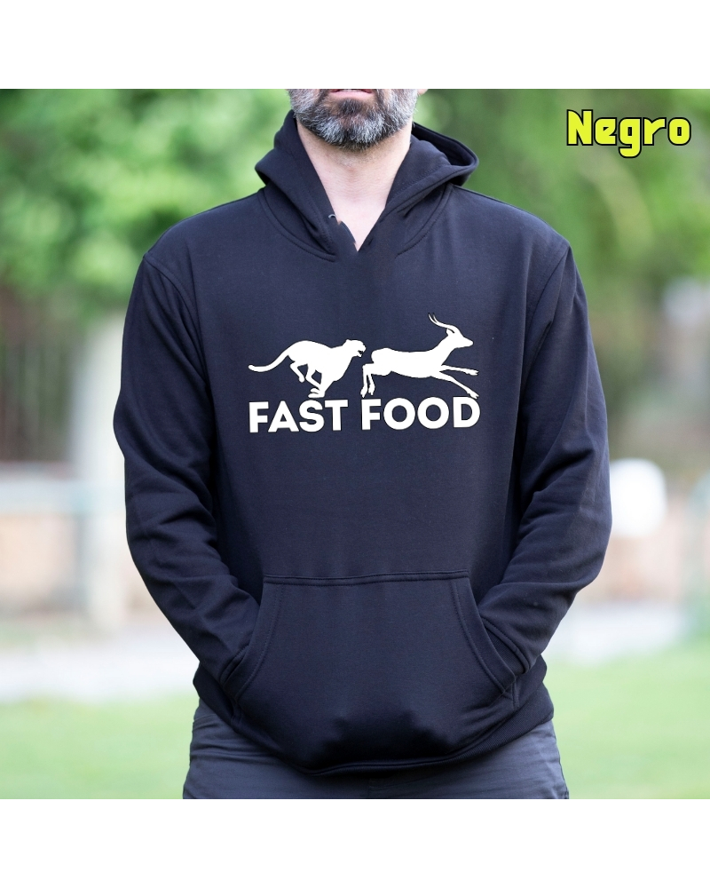 Sudadera Capucha Hombre - Fast Food