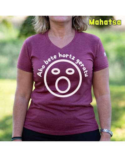 Emakumeen Kamiseta  - AHO BETE HORTZ GERATU