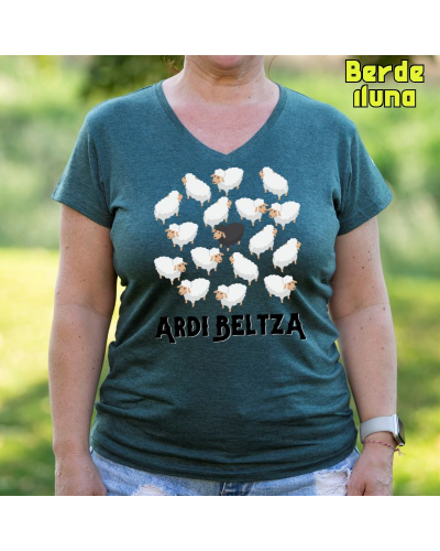 Emakumeen Kamiseta  - ARDI BELTZA