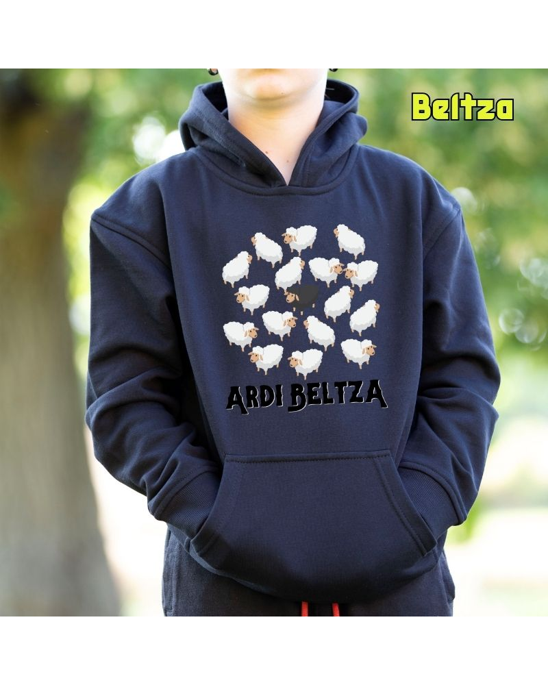 Haurren jertsea kaputxarekin - ARDI BELTZA