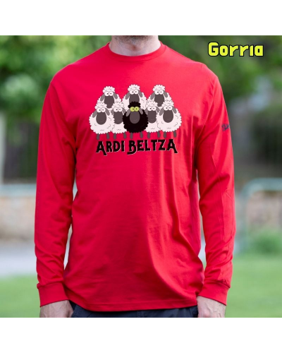 Gizonezkoen Kamiseta Mahuka Luzea - ARDI BELTZA II