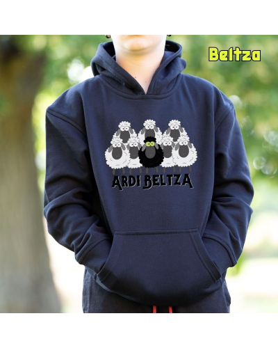 Haurren jertsea kaputxarekin - ARDI BELTZA II