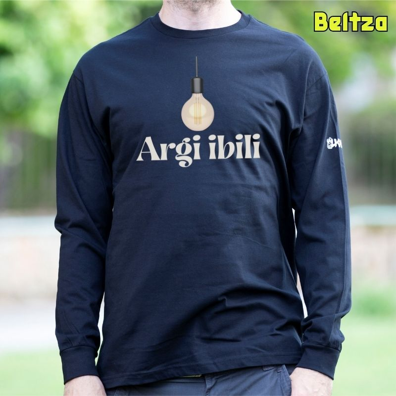 Gizonezkoen Kamiseta Mahuka Luzea - Argi Ibili