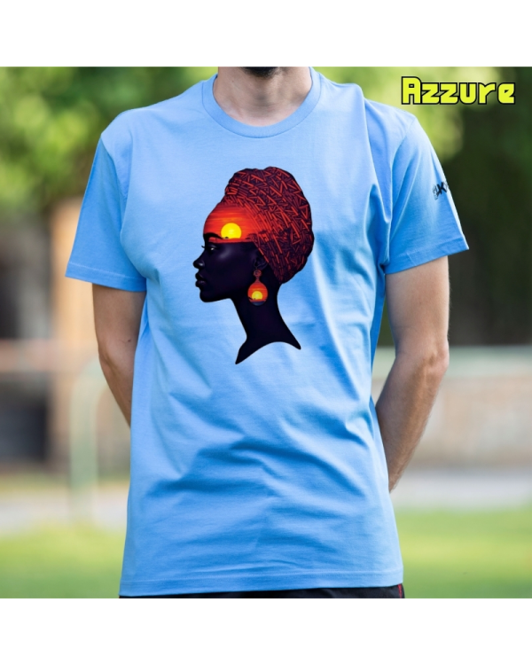 Camiseta Hombre Manga Corta-Africa Infinita Azzure