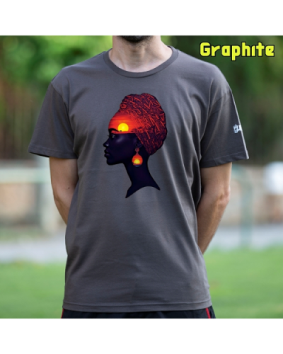 Camiseta Hombre Manga Corta-Africa Infinita Graphite