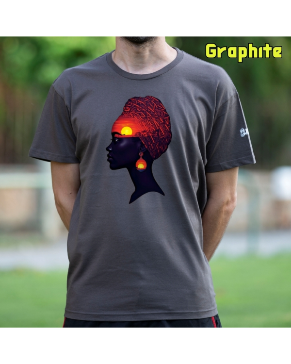 Camiseta Hombre Manga Corta-Africa Infinita Graphite