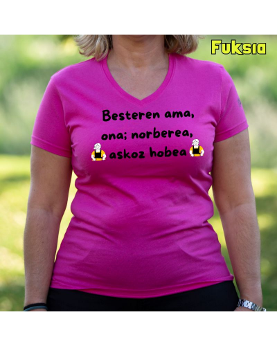 Emakumeen Kamiseta -  Besteren Ama Ona Norberea