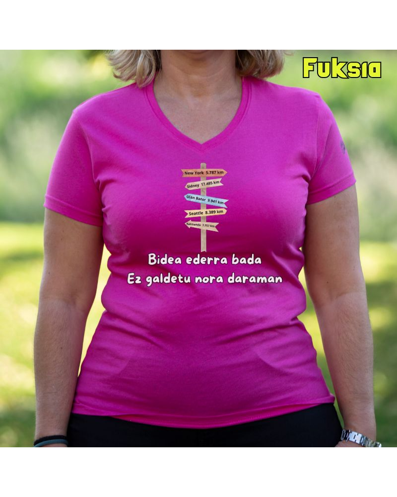 Emakumeen Kamiseta - Bide Errera Bada