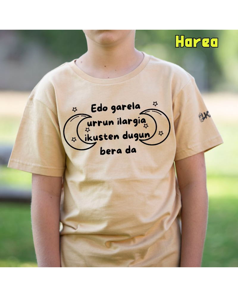 Haur Kamiseta - Edo Garela Urrun Ilargia Ikusten Dugun Bera Da