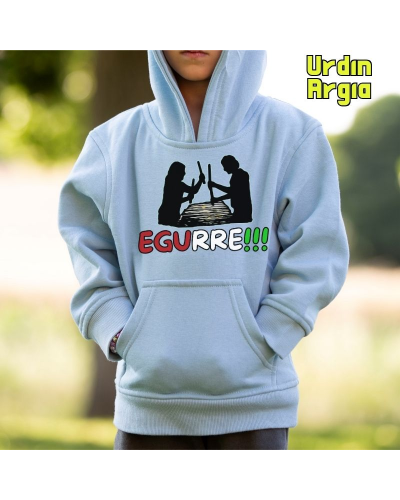 Haurren jertsea kaputxarekin - Egurre