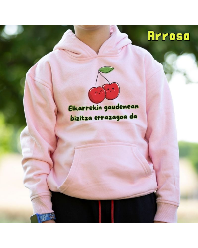 Haurren jertsea kaputxarekin - Elkarrekin Gaudenean Bizitza Errazagoa