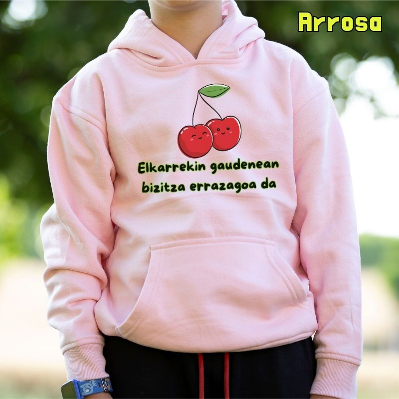 Haurren jertsea kaputxarekin - Elkarrekin Gaudenean Bizitza Errazagoa
