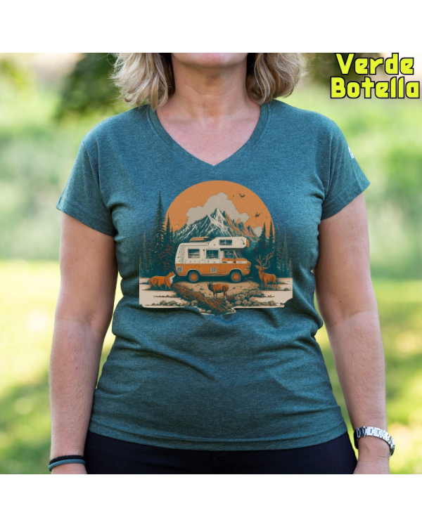 Camiseta Mujer OLD CAMPER - manga corta