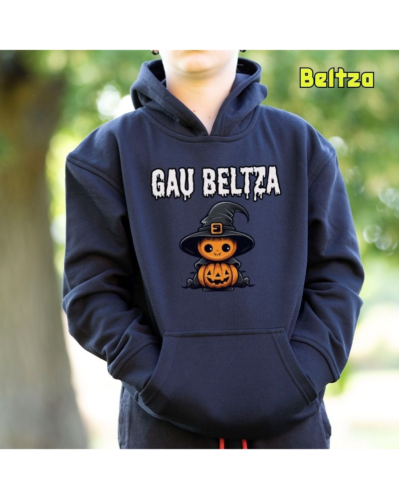 Haurren jertsea kaputxarekin - Gau Beltza