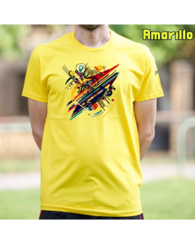 Camiseta Hombre Manga Corta-Kandisky Amarillo