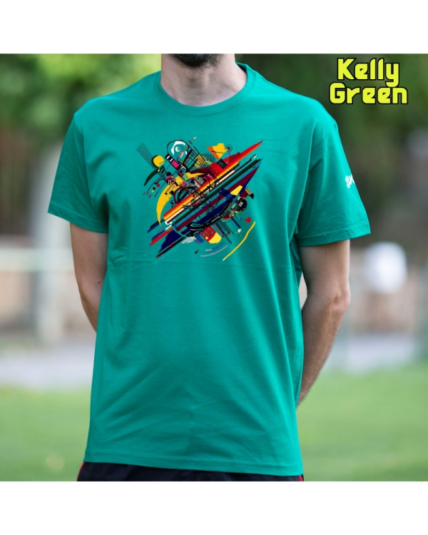 Camiseta Hombre Manga Corta-Kandisky KellyGreen