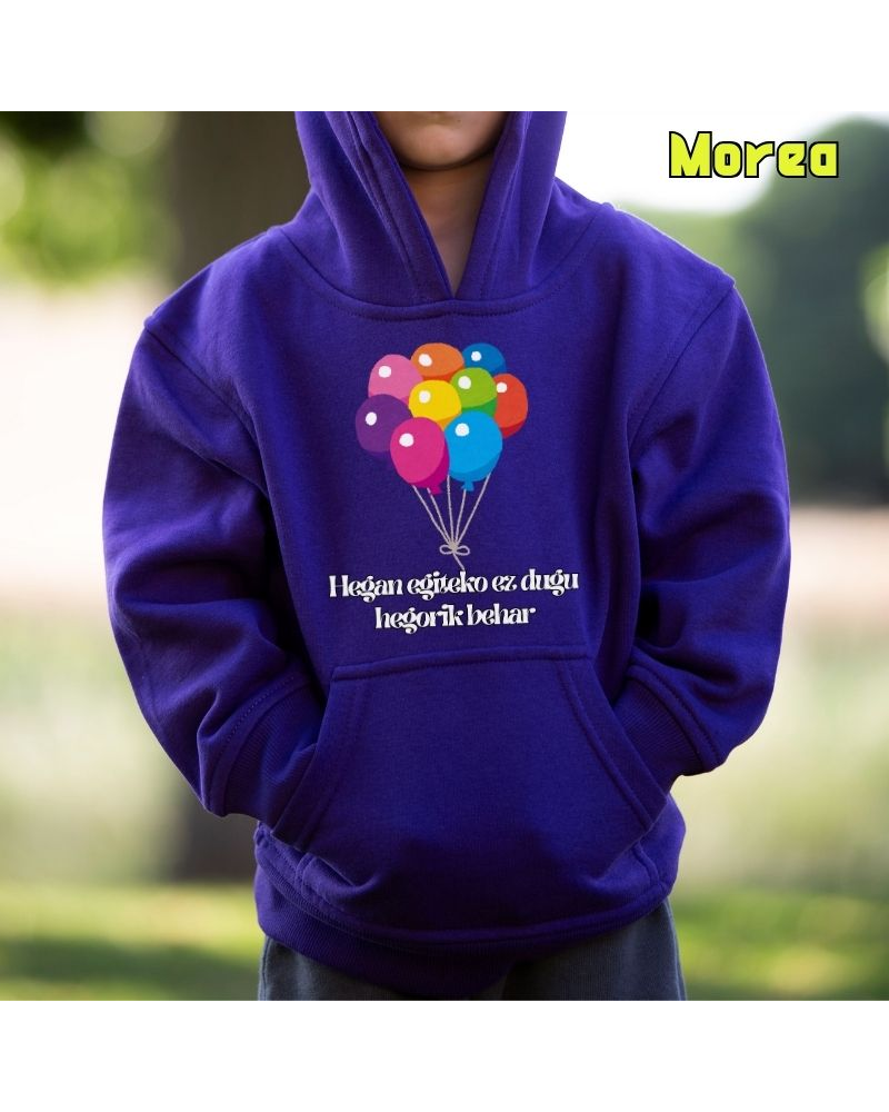 Haurren jertsea kaputxarekin - Hegan Egin