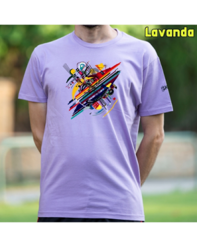 Camiseta Hombre Manga Corta-Kandisky Lavanda