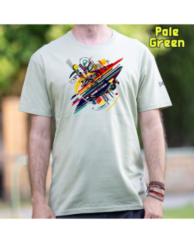 Camiseta Hombre Manga Corta-Kandisky PaleGreen