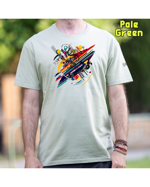 Camiseta Hombre Manga Corta-Kandisky PaleGreen