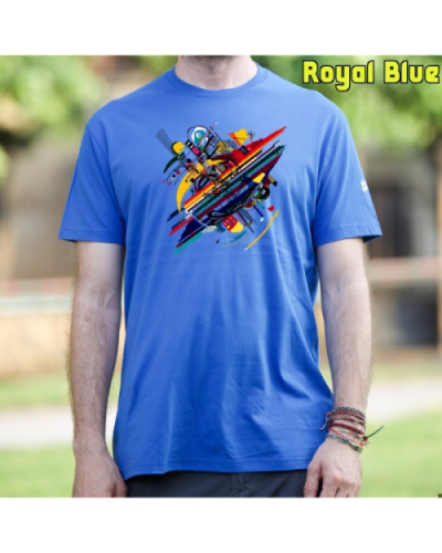 Camiseta Hombre Manga Corta-Kandisky RoyalBlue