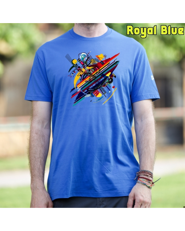 Camiseta Hombre Manga Corta-Kandisky RoyalBlue